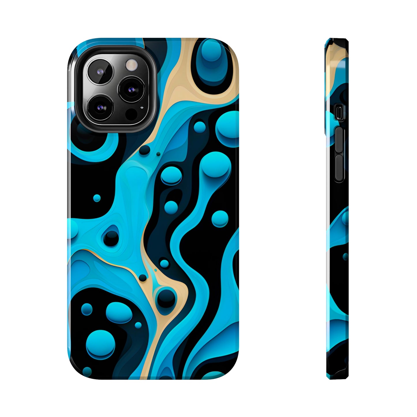 Flowing Shapes Harmony (iPhone Case 11-15)Revolutionize your iPhone's look and feel with RIMA Tough Phone Case – ultimate protection meets elegant style for iPhone 11-15. Grab yours now! 🛡️📱RimaGallery