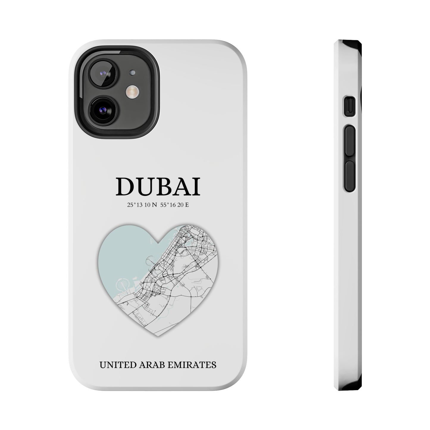 Dubai Heartbeat - White (iPhone Case 11-15)Capture the essence of Dubai with RimaGallery's Heartbeat White iPhone case, blending durable protection and unique design. Perfect for iPhone 11-15 models. Free shiRimaGallery
