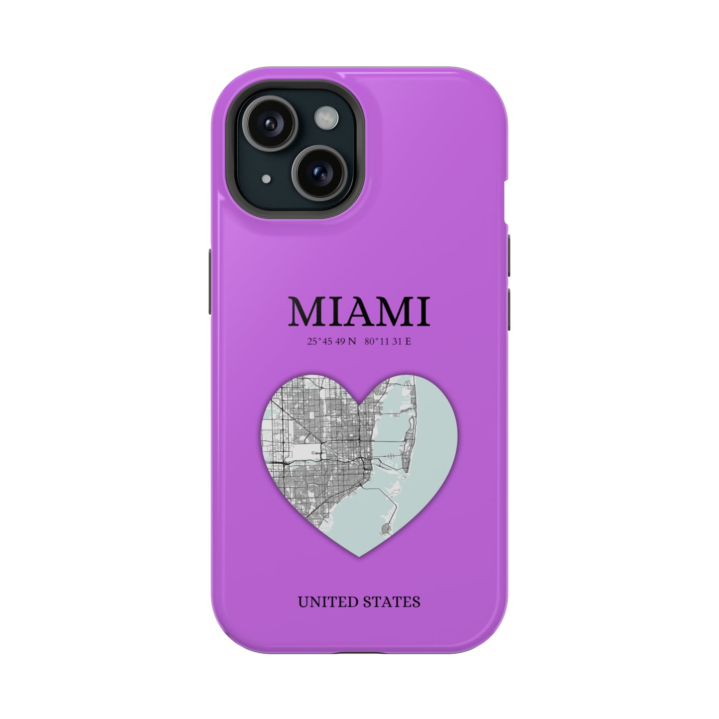 Miami Heartbeat - Purple (iPhone MagSafe Case)Elevate your iPhone's style with the Miami Heartbeat Purple MagSafe Case, offering robust protection, MagSafe compatibility, and a choice of matte or glossy finish. RimaGallery