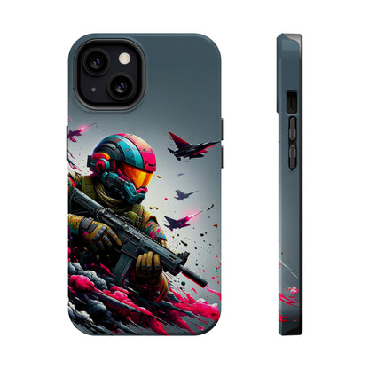 Spectrum Soldier (iPhone MagSafe Case)Spectrum Soldier MagSafe Durable Case: Style Meets Protection 📱✨
Upgrade your device with Rima Gallery's Spectrum Soldier MagSafe Durable Case. This case isn’t justRimaGallery