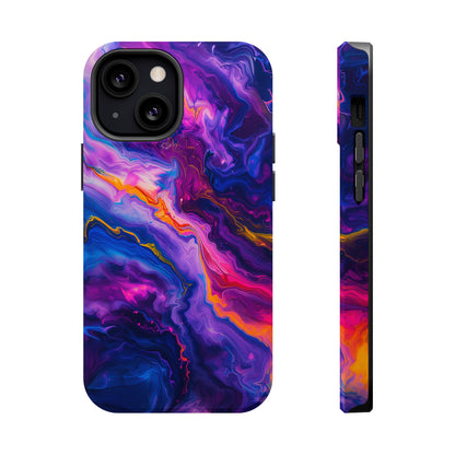 Psychedelic Flow (iPhone MagSafe Case)Rima Gallery presents the exclusive Psychedelic Flow MagSafe Durable Case For iphone 13, 14, 15, Pro, Max. Experience advanced protection, MagSafe functionality, andRimaGallery