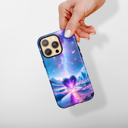 Galactic Heartbeat (iPhone Case 11-15)RIMA Tough Phone Case for iPhone 11-15: Where Style Meets Durability. Featuring a sleek design with MagSafe compatibility, this case offers unmatched protection and RimaGallery