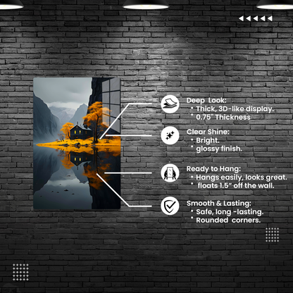 Autumn Mountain Solace (Acrylic)Autumn Mountain Solace
Transform your space with our elegant Acrylic Prints, where art meets modernity. Experience superior quality with high-grade acrylic and vibraRimaGallery