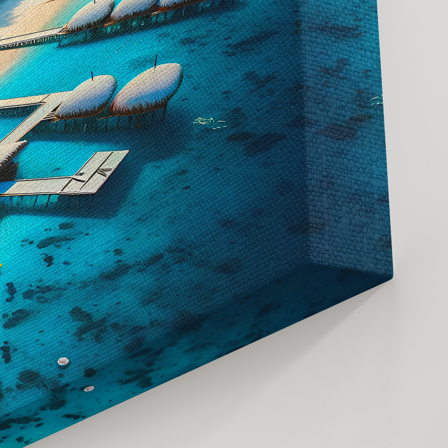 Iced Tropics (Canvas)Iced Tropics (Canvas  Matte finish, stretched, with a depth of 1.25 inches) Elevate your décor with RimaGallery’s responsibly made art canvases. Our eco-friendly matRimaGallery
