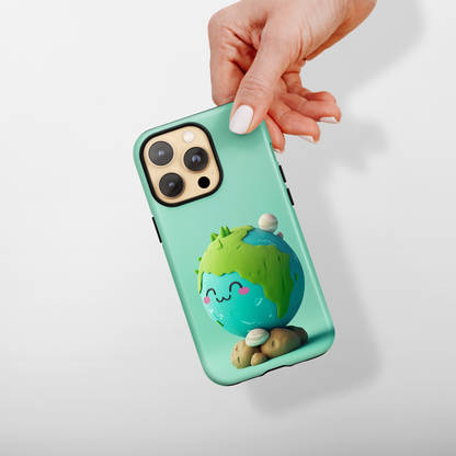 Adorable clay earth (iPhone Case 11-15)Transform your iPhone experience with RIMA's Tough Case - Premium style &amp; security for iPhone 11-15. Click to own the ultimate protection! 🛡️📲RimaGallery