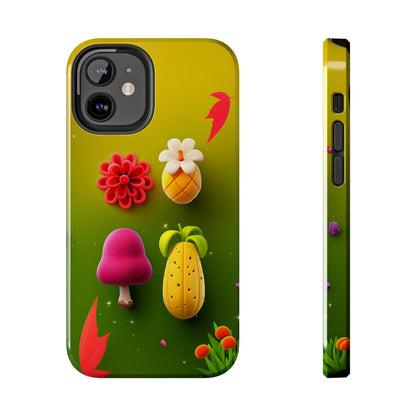 Whimsy Garden (iPhone Case 11-15)Secure your iPhone 11-15 with RIMA's durable case: Polycarbonate shell, rubber lining for shock absorption, and supports wireless chargingRimaGallery