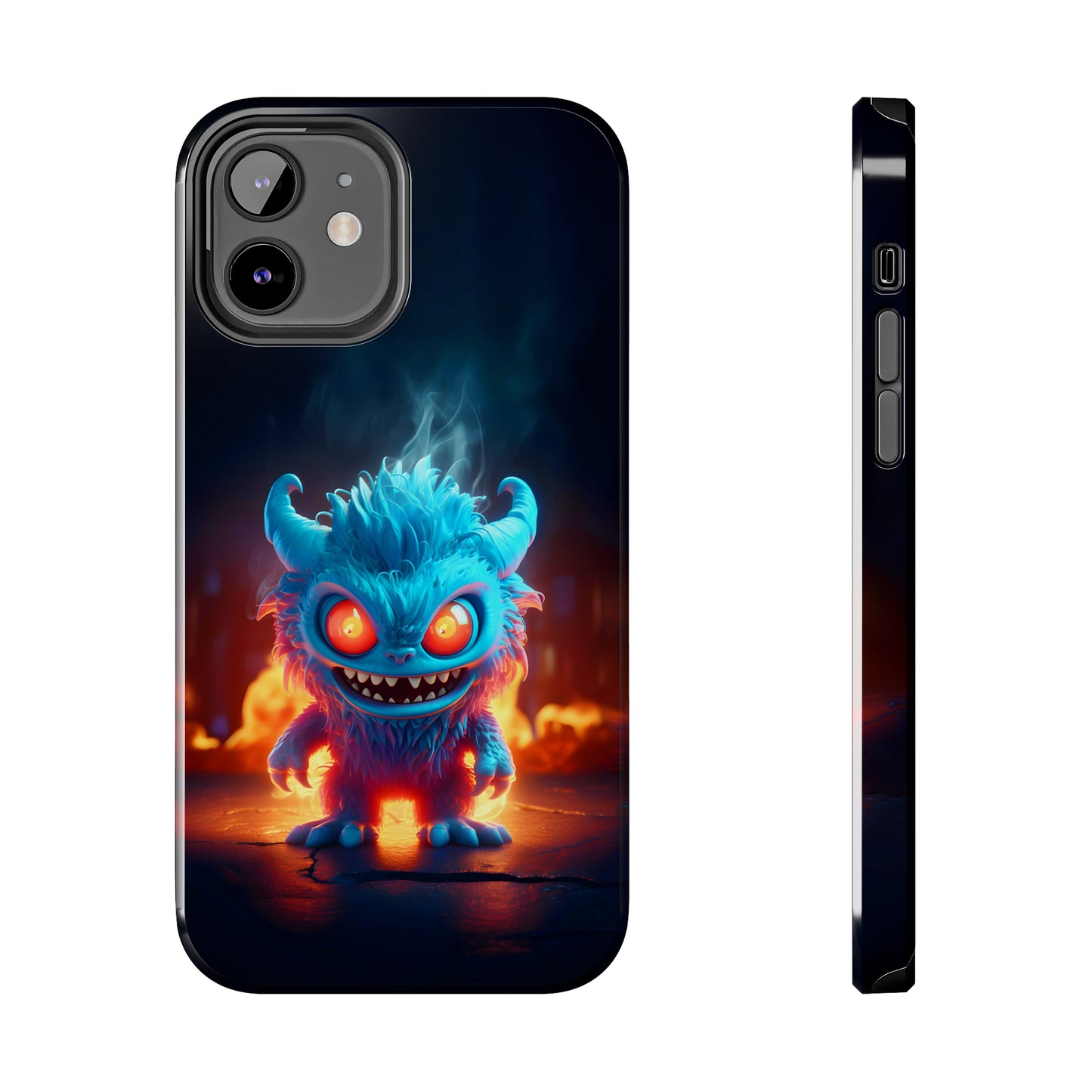 Fiery Monster (iPhone Case 11-15)Protect and personalize your iPhone 11, 12, 13, 14, &amp; 15 with RIMA's Tough Phone Case. Featuring robust materials, sleek design, and compatibility with wireless RimaGallery