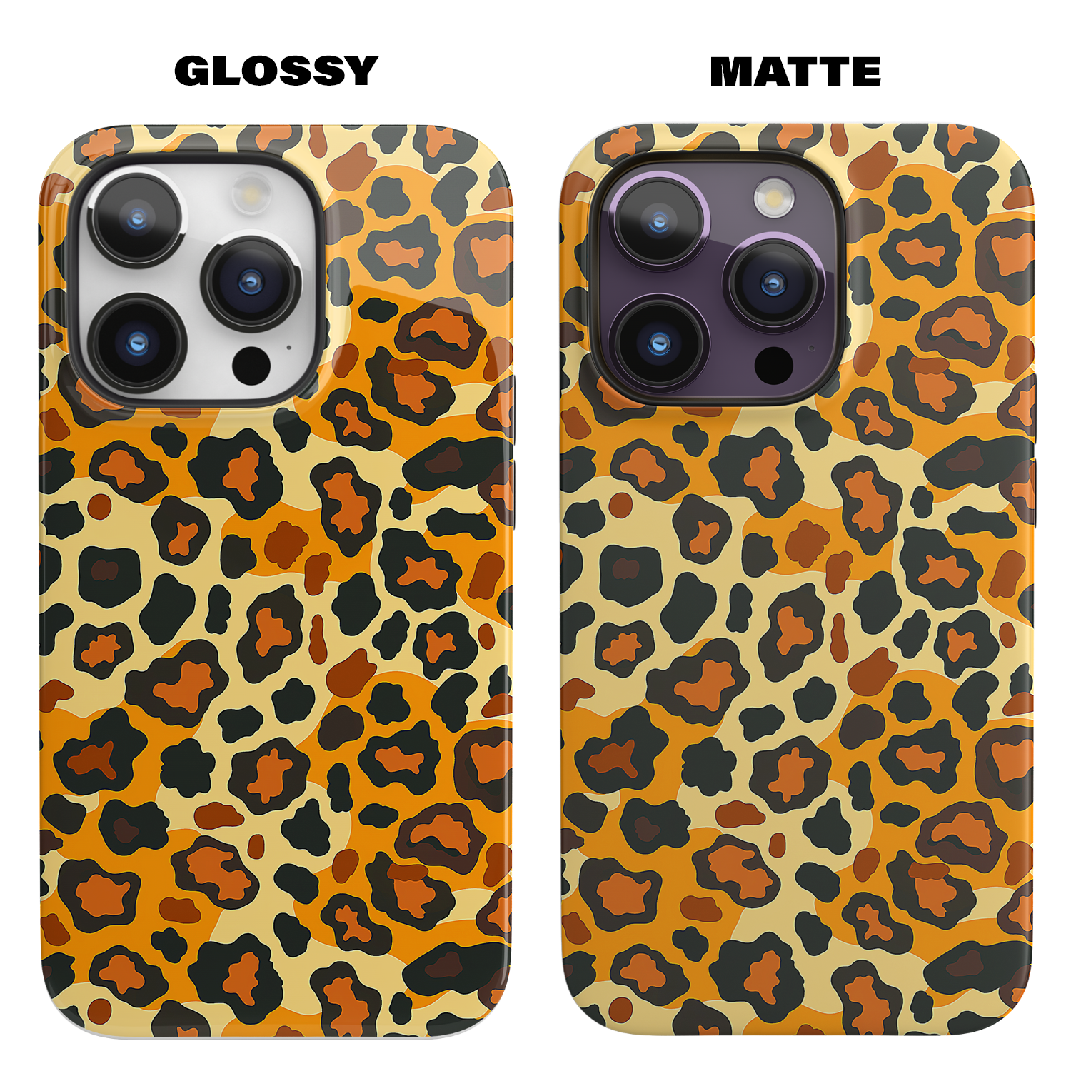 Back view of Safari Chic iPhone MagSafe Case, highlighting its slim fit and precise cutouts, for iPhone 13 to 15.