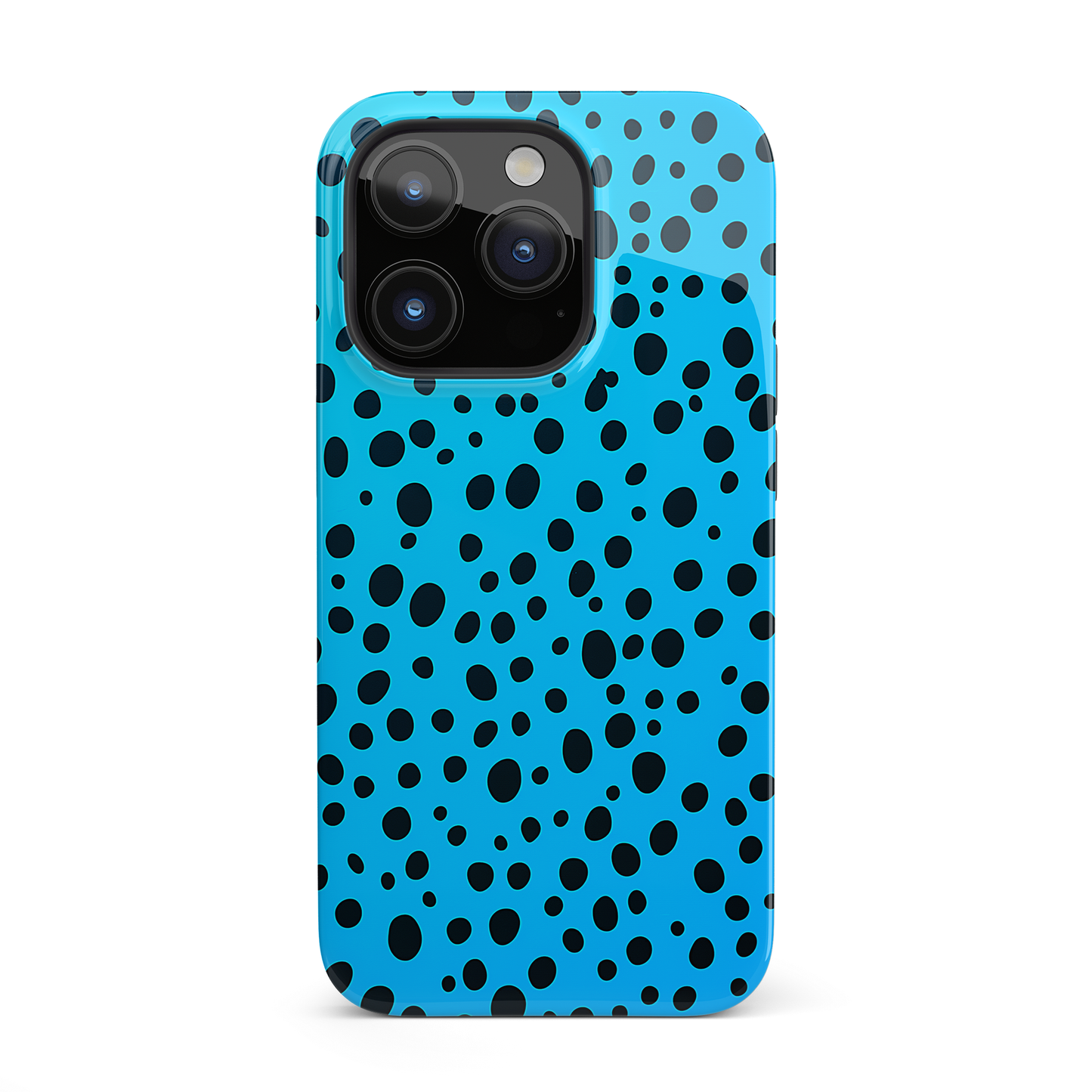 Dotted Delight - Sky Blue (iPhone Case 11-15)Elevate your iPhone's style with a Sky Blue surface with scattered dark dots and a tough case. Sleek, durable protection for models 11-15. Free US shipping.RimaGallery