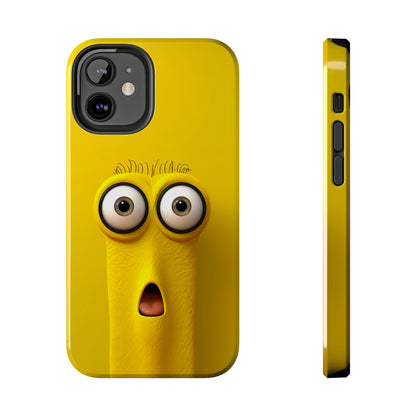 Sunny Daze Yellow Face (iPhone Case 11-15)Splash of Sunshine ☀️📱: Elevate the aesthetics of your device with our "Sunny Daze" phone case! Featuring an irresistibly cute yellow face with magnified eyes, set RimaGallery