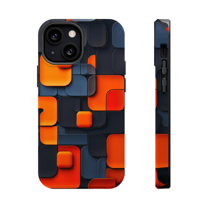 Tangerine Grid (iPhone MagSafe Case)Embrace sophistication with our MagSafe Case for iPhone 13-15: Sleek, durable, and MagSafe-ready for seamless style and unmatched protection.RimaGallery