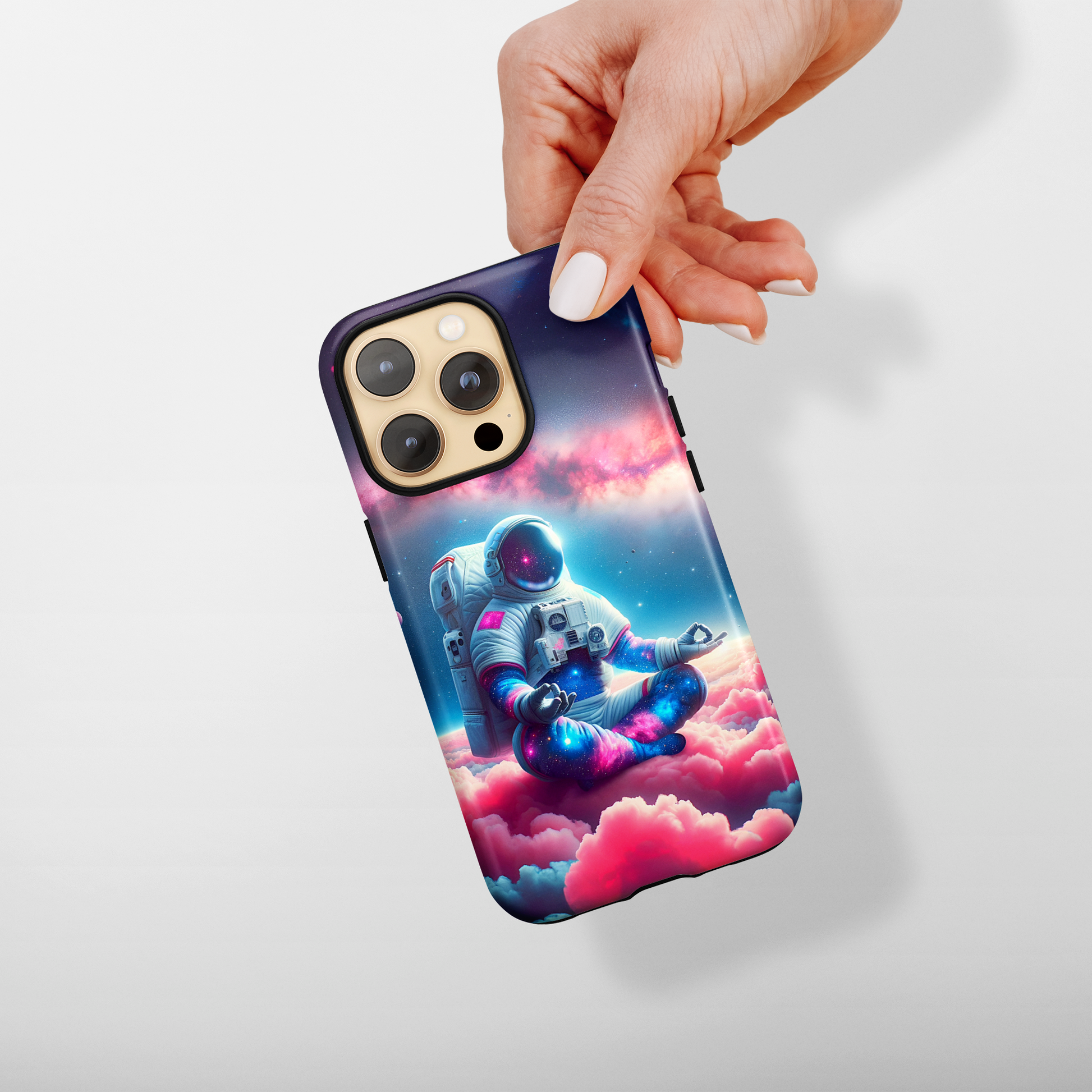 Stardust Meditation (iPhone Case 11-15)RIMA Tough Phone Case: Your iPhone's Perfect Armor! Tailored for iPhone 11-15, offering elegant design and robust protection. Embrace the fusion of technology and suRimaGallery