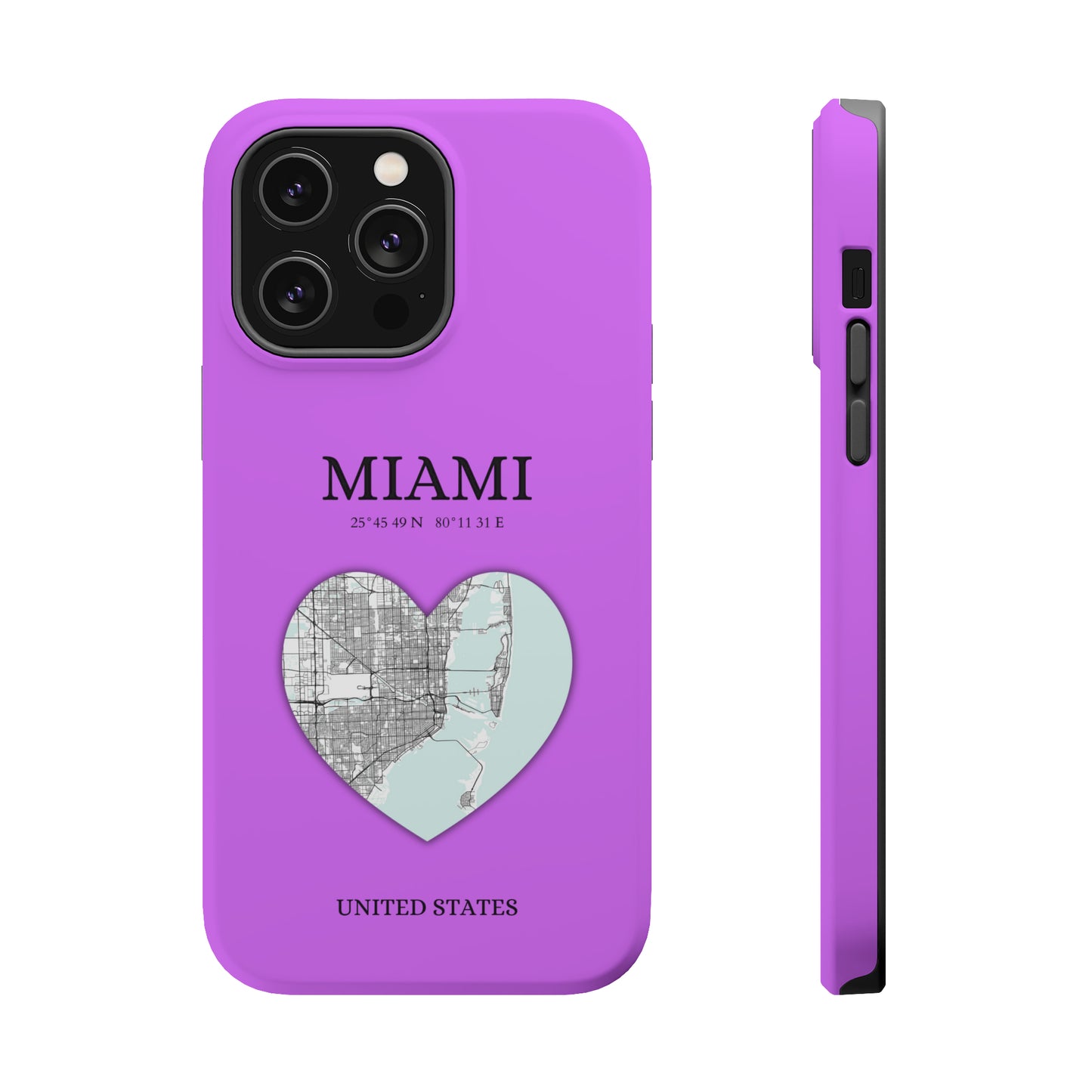 Miami Heartbeat - Purple (iPhone MagSafe Case)Elevate your iPhone's style with the Miami Heartbeat Purple MagSafe Case, offering robust protection, MagSafe compatibility, and a choice of matte or glossy finish. RimaGallery