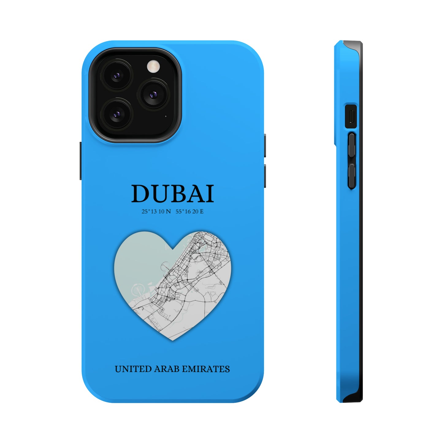 Dubai Heartbeat - Sky Blue (iPhone MagSafe Case)Elevate your iPhone's style with the Dubai Heartbeat White MagSafe Case, offering robust protection, MagSafe compatibility, and a choice of matte or glossy finish. PRimaGallery