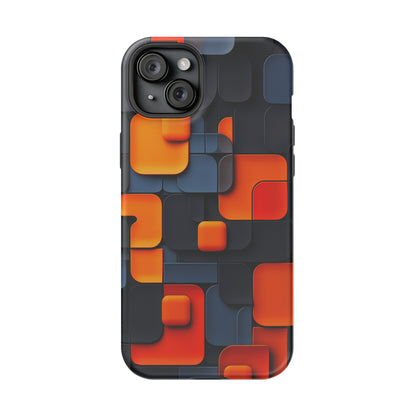 Tangerine Grid (iPhone MagSafe Case)Embrace sophistication with our MagSafe Case for iPhone 13-15: Sleek, durable, and MagSafe-ready for seamless style and unmatched protection.RimaGallery