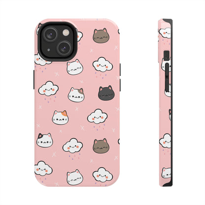 Purrfect Skies (iPhone Case 11-15)Shop RIMA Tough Phone Case for iPhone 11-15: Ultimate protection with double-layer defense, glossy finish, and wireless charging compatibility. Urban and weather-resRimaGallery