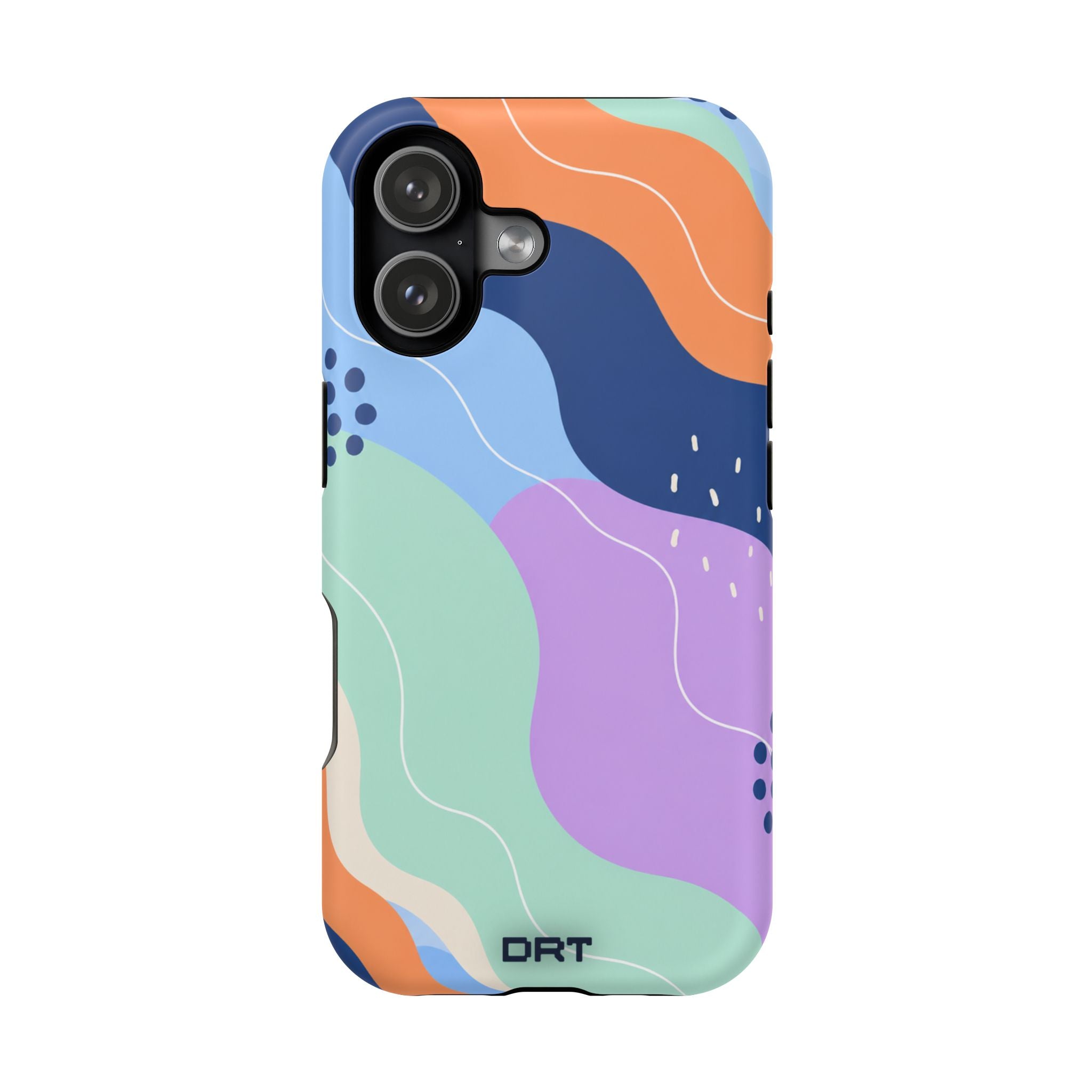 Abstract Colorwave Magnetic Impact-Resistant Phone Case