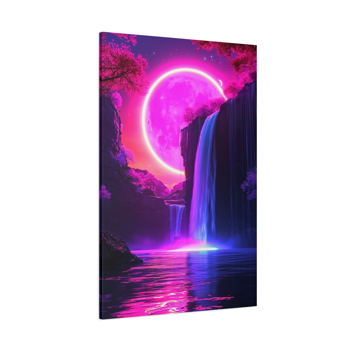 Magenta Moonfall (Canvas)Experience the fusion of art and ethics with RimaGallery's eco-friendly canvases. Stunning visuals, diverse sizes, and sustainable materials. Transform your space noRimaGallery