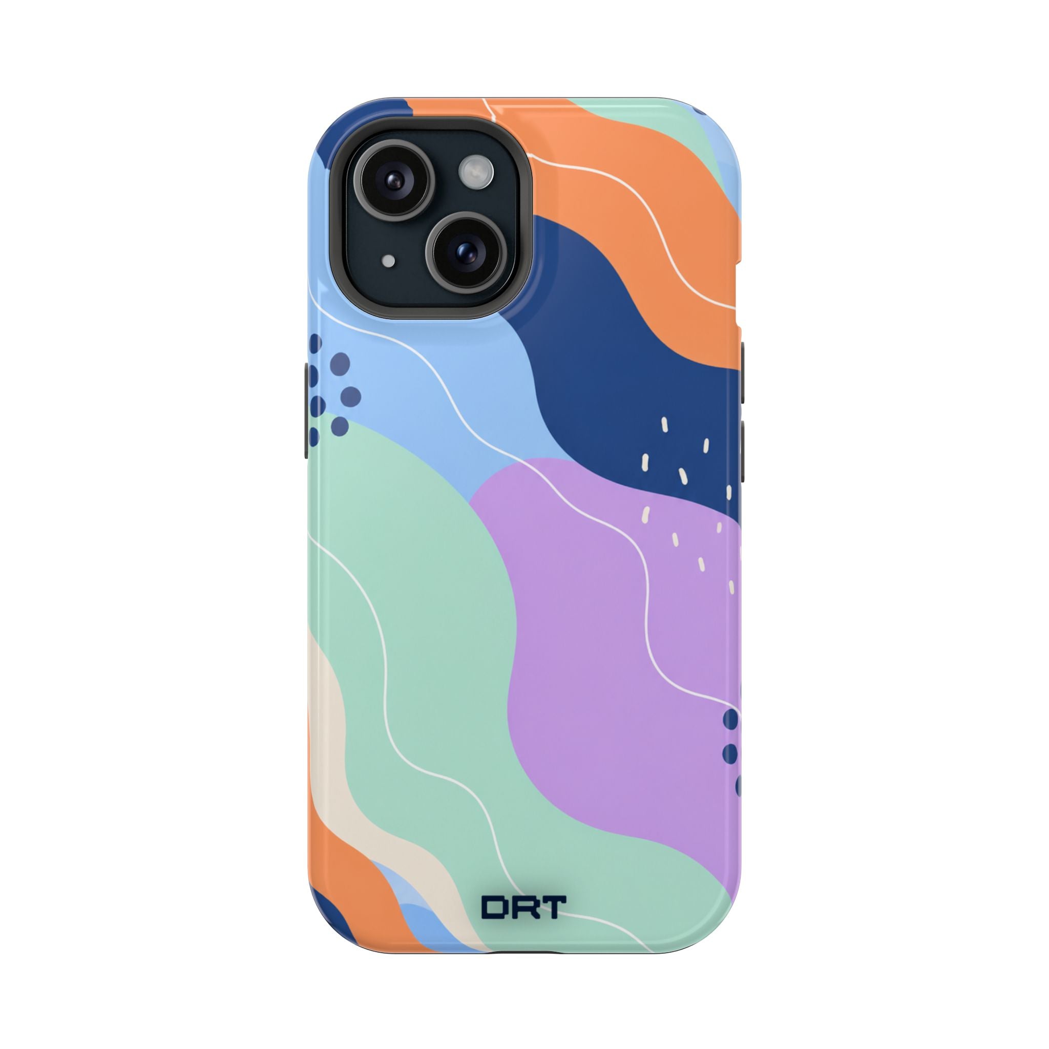 Abstract Colorwave Magnetic Impact-Resistant Phone Case
