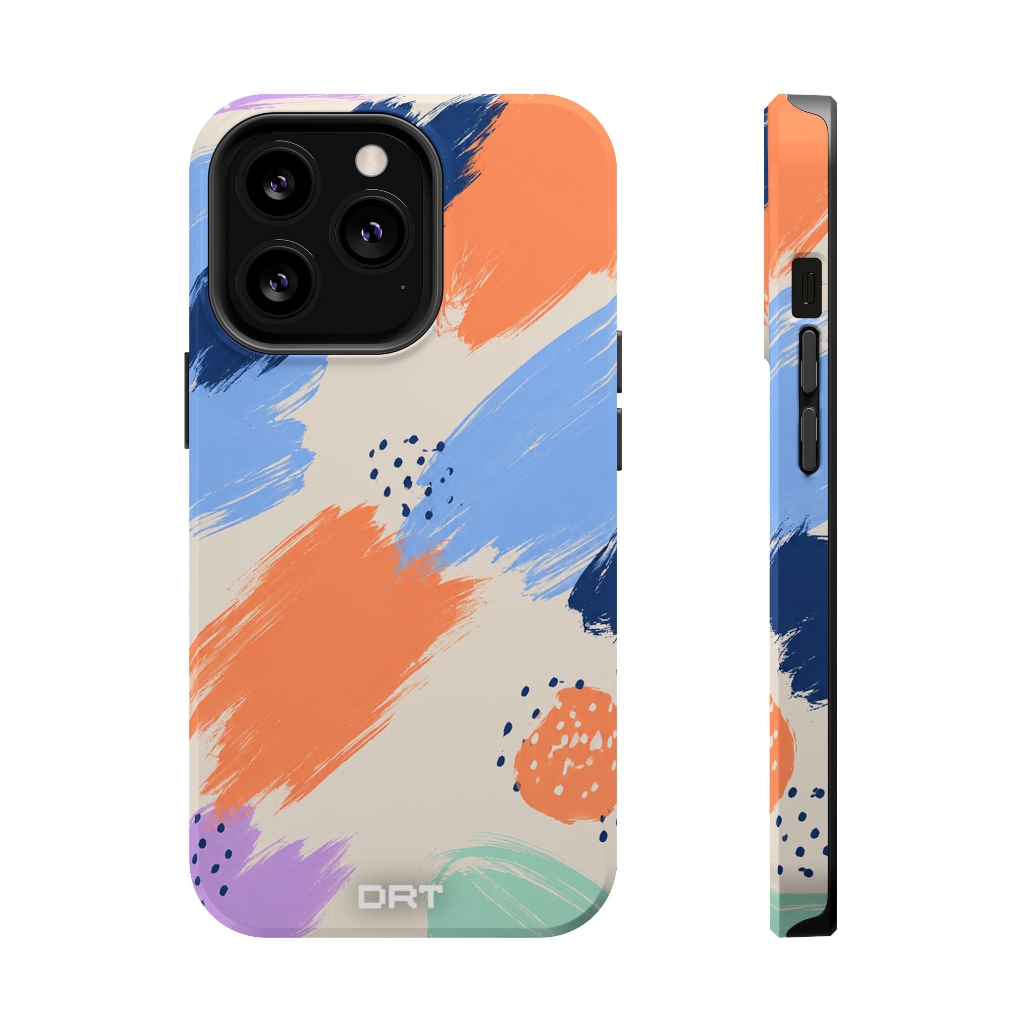 Abstract Brushstroke Magnetic Impact-Resistant Phone Case