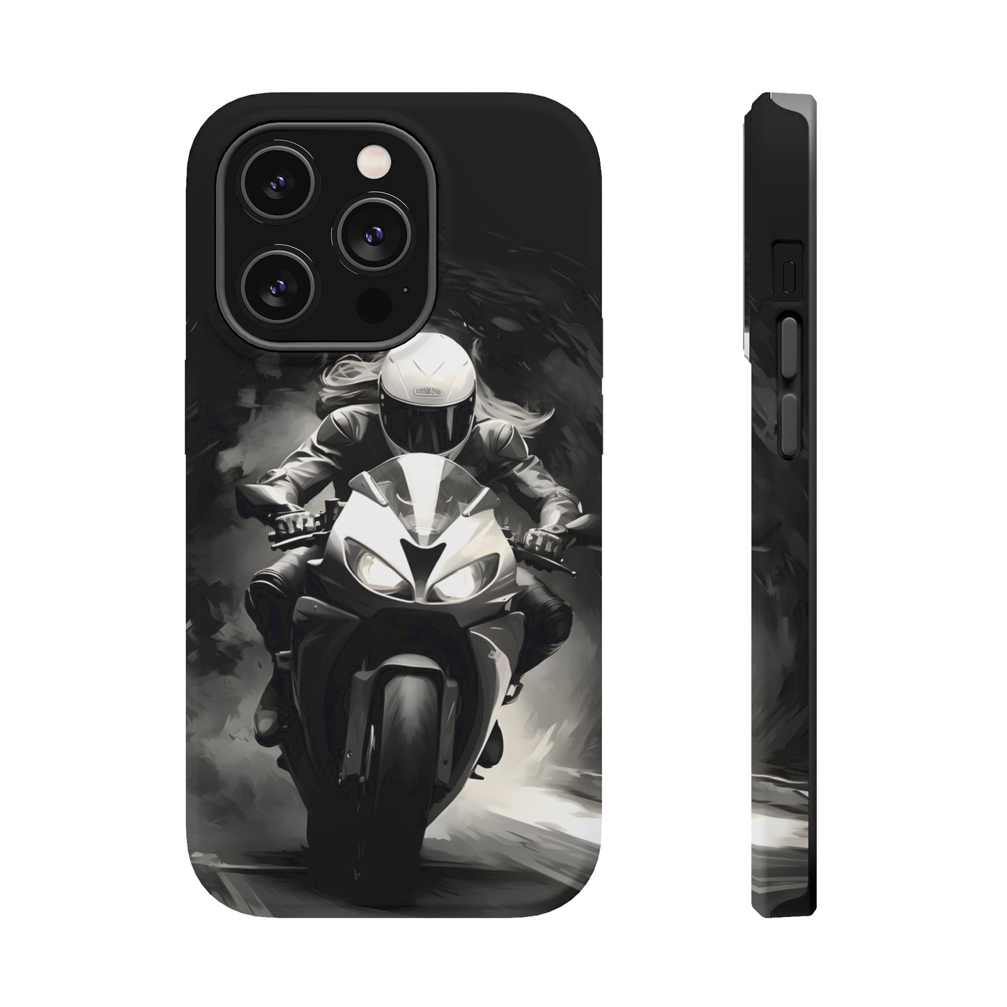 Female Night Biking (iPhone MagSafe Case)Female Night Biking MagSafe Durable Case: Style Meets Protection 📱✨
Upgrade your device with Rima Gallery's Female Night Biking MagSafe Durable Case. This case isn’RimaGallery