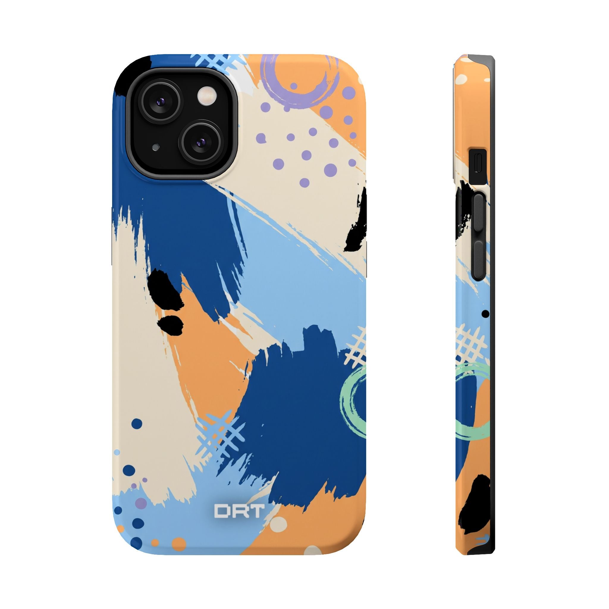 Abstract Brushstroke Magnetic Impact-Resistant Phone Case