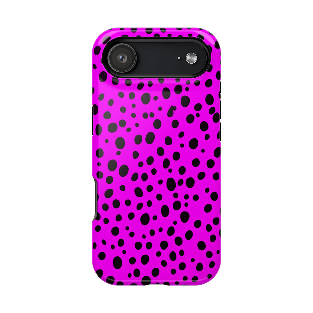 Pink Leopard Print Magnetic Impact-Resistant Phone Case