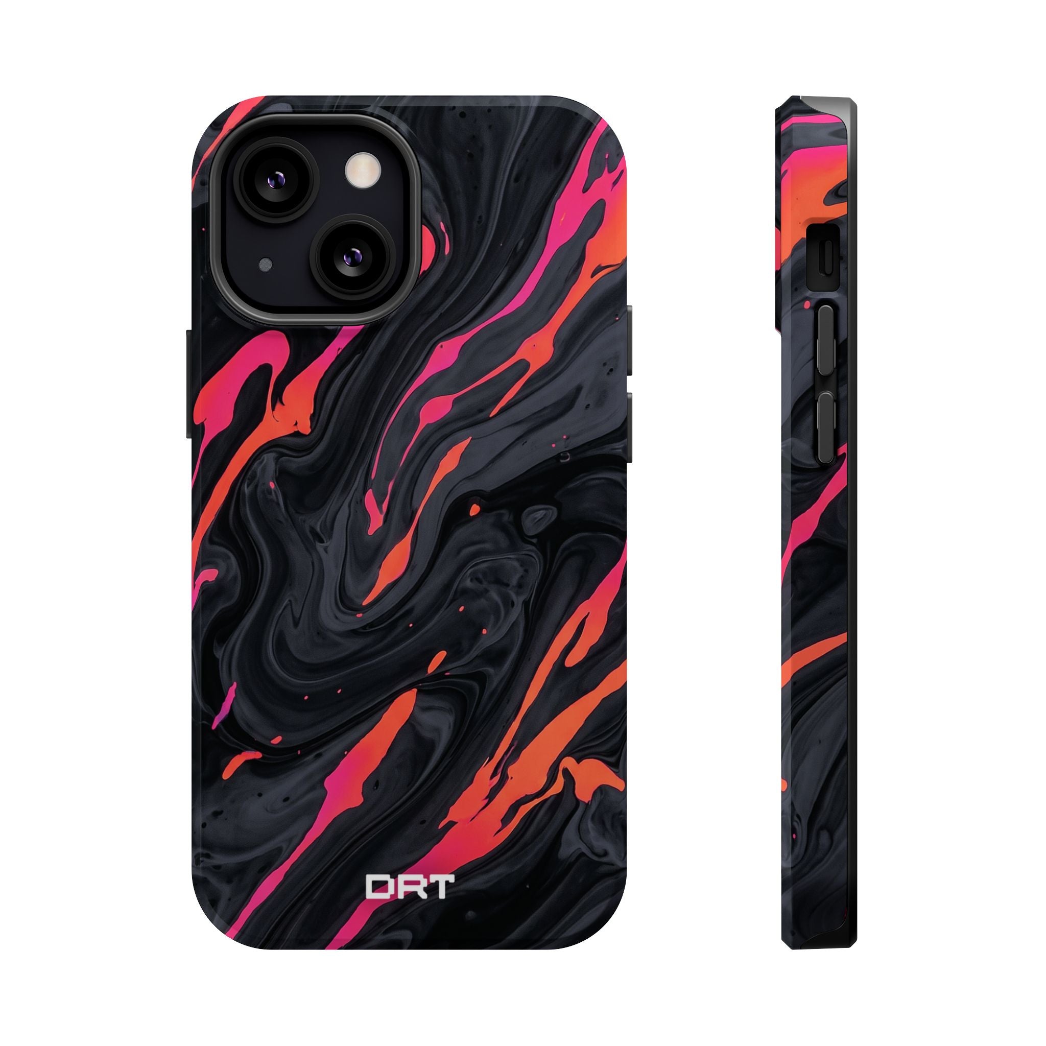 Marbled Neon Swirl Magnetic Impact Phone Case