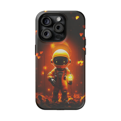 Yellow Astronaut Robot (iPhone MagSafe Case)Upgrade your phone's safety and style with Rima Yellow Astronaut Robot Beauty MagSafe Case. Dual-layer protection meets stunning design. Shop now for seamless MagSafRimaGallery