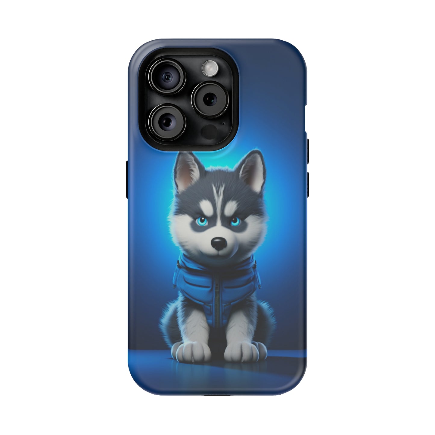 Blue Husky Charm (iPhone MagSafe Case)Blue Husky Charm MagSafe Durable Case: Style Meets Protection 📱✨
Upgrade your device with Rima Gallery's Blue Husky Charm MagSafe Durable Case. This case isn’t justRimaGallery