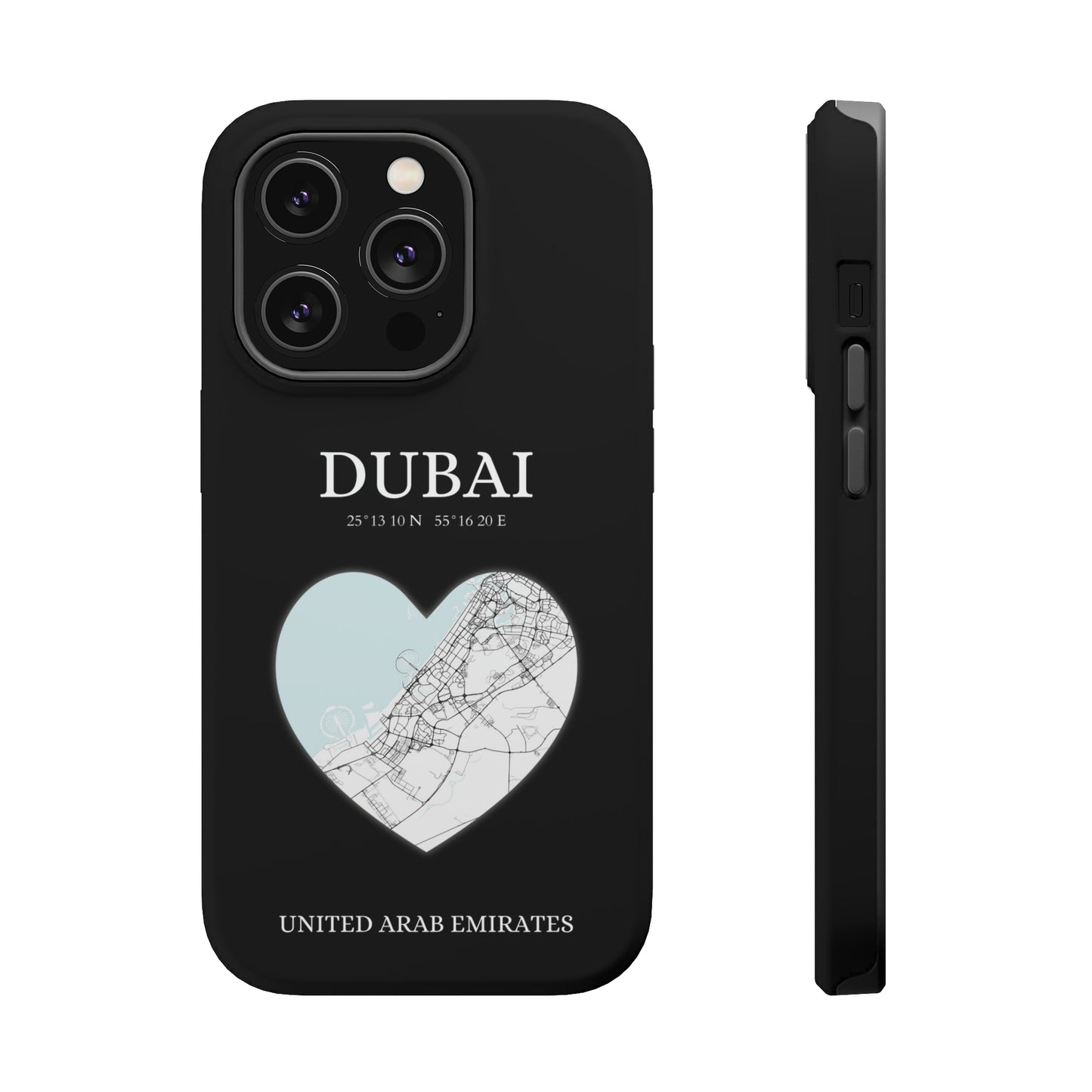 Dubai Heartbeat - Black (iPhone MagSafe Case)Elevate your iPhone's style with the Dubai Heartbeat Black MagSafe Case, offering robust protection, MagSafe compatibility, and a choice of matte or glossy finish. PRimaGallery