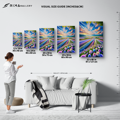 Bloom Brilliance (Canvas)Bloom Brilliance (Canvas  Matte finish, stretched, with a depth of 1.25 inches) Elevate your décor with RimaGallery’s responsibly made art canvases. Our eco-friendlyRimaGallery