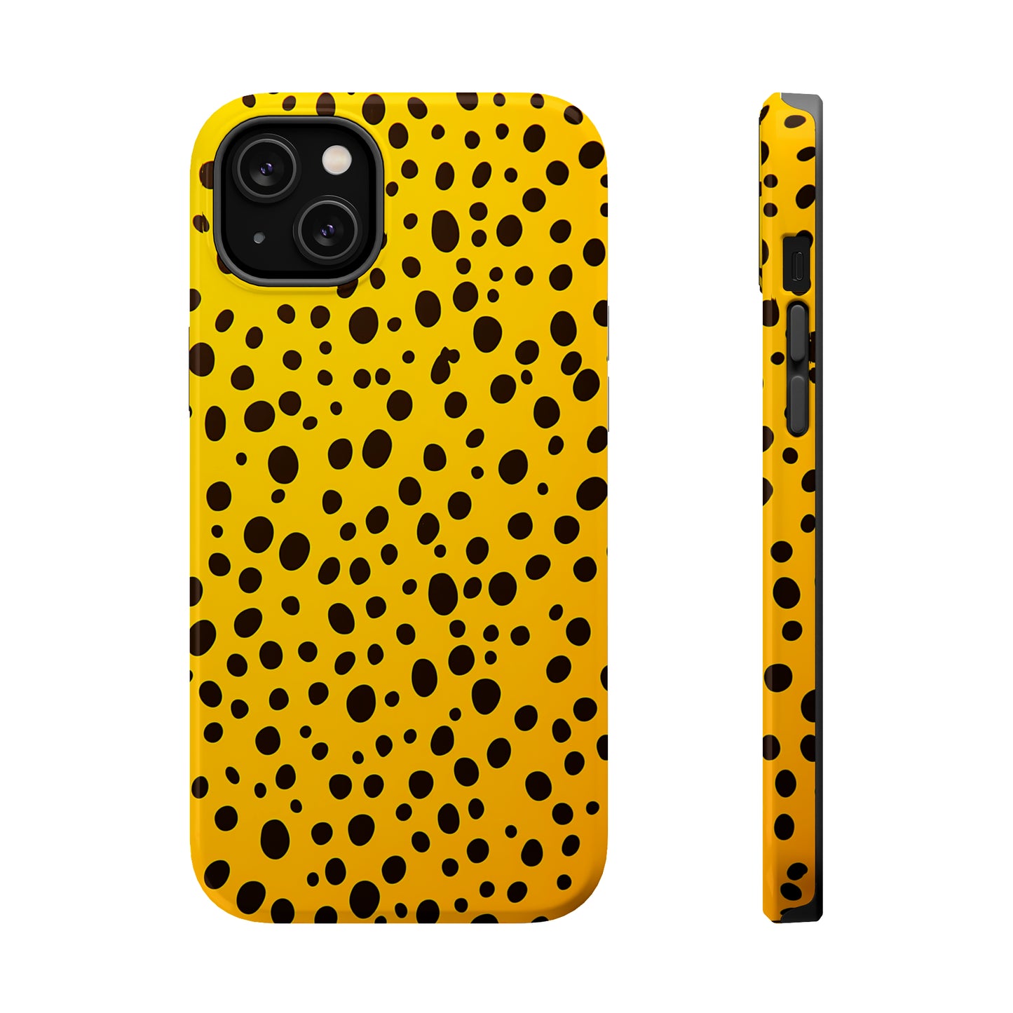 Dotted Delight - Yellow (iPhone MagSafe Case)Elevate your iPhone's style with a yellow surface with scattered dark dots and a MagSafe Case, offering robust protection, MagSafe compatibility, and a choice of matRimaGallery