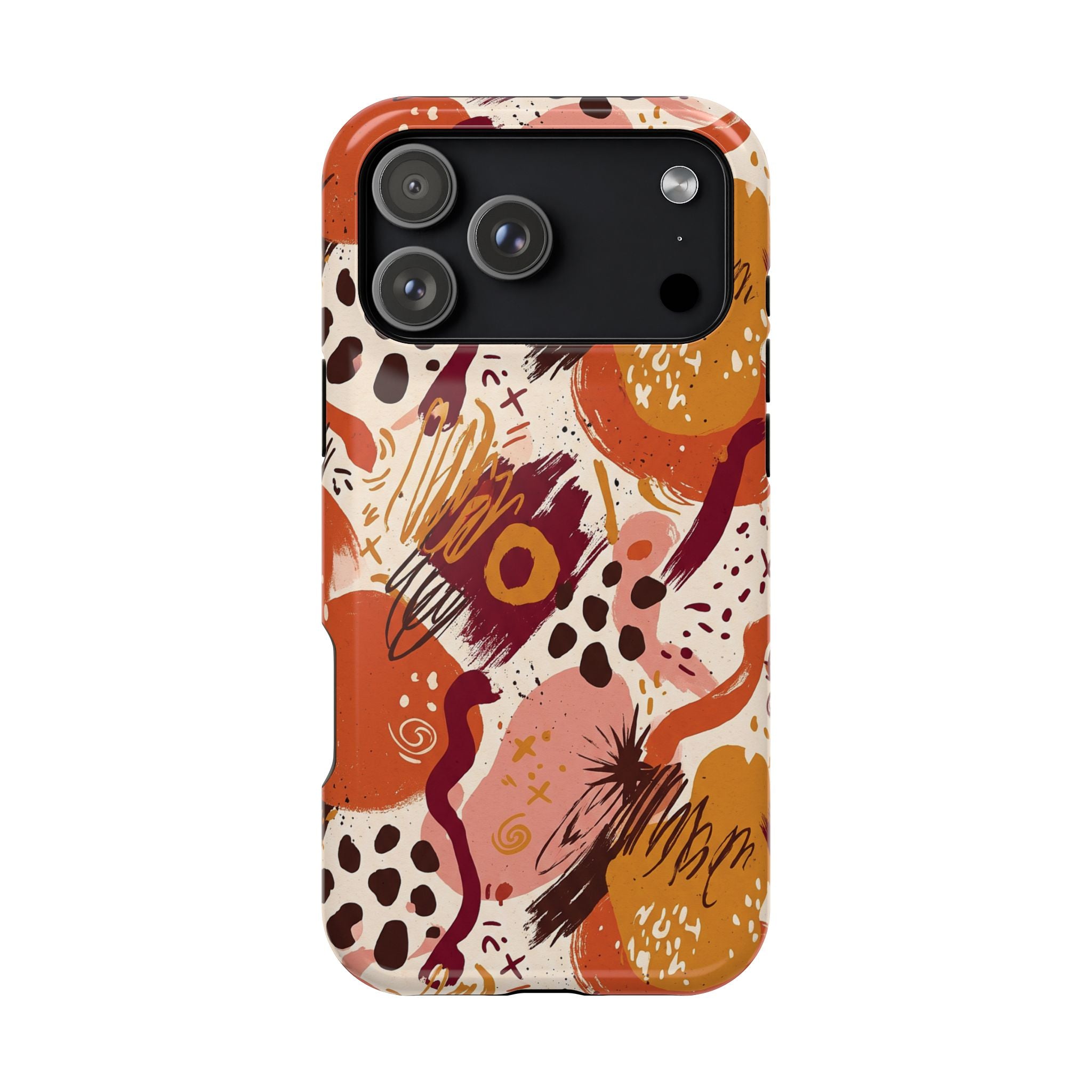 Abstract Autumn Doodle Magnetic Impact-Resistant Phone Case