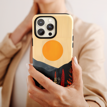 Amber Serenity (iPhone MagSafe Case)Rima Gallery presents the exclusive Psychedelic Flow MagSafe Durable Case For iphone 13, 14, 15, Pro, Max. Discover elegance with our iPhone 13-15 MagSafe Case: LighRimaGallery