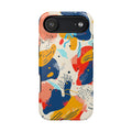 Abstract Color Splash Magnetic Phone Case — Impact-Resistant iPhone Cover