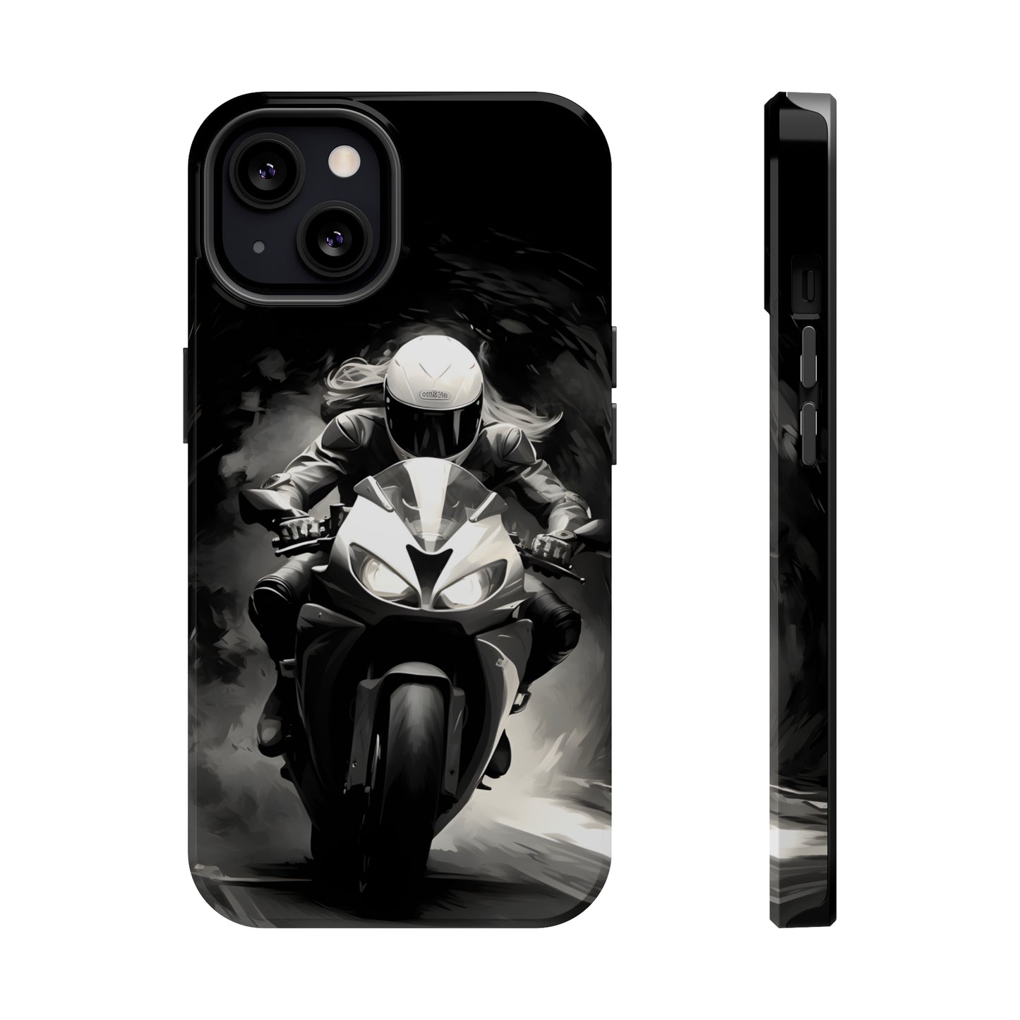 Female Night Biking (iPhone MagSafe Case)Female Night Biking MagSafe Durable Case: Style Meets Protection 📱✨
Upgrade your device with Rima Gallery's Female Night Biking MagSafe Durable Case. This case isn’RimaGallery