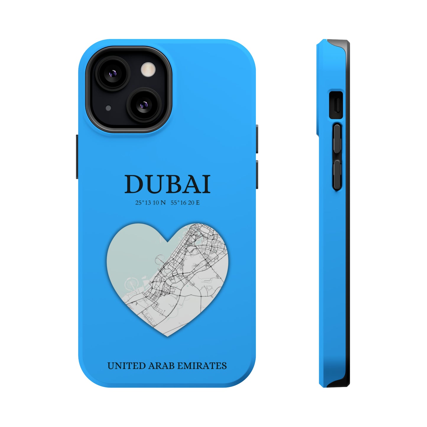 Dubai Heartbeat - Sky Blue (iPhone MagSafe Case)Elevate your iPhone's style with the Dubai Heartbeat White MagSafe Case, offering robust protection, MagSafe compatibility, and a choice of matte or glossy finish. PRimaGallery