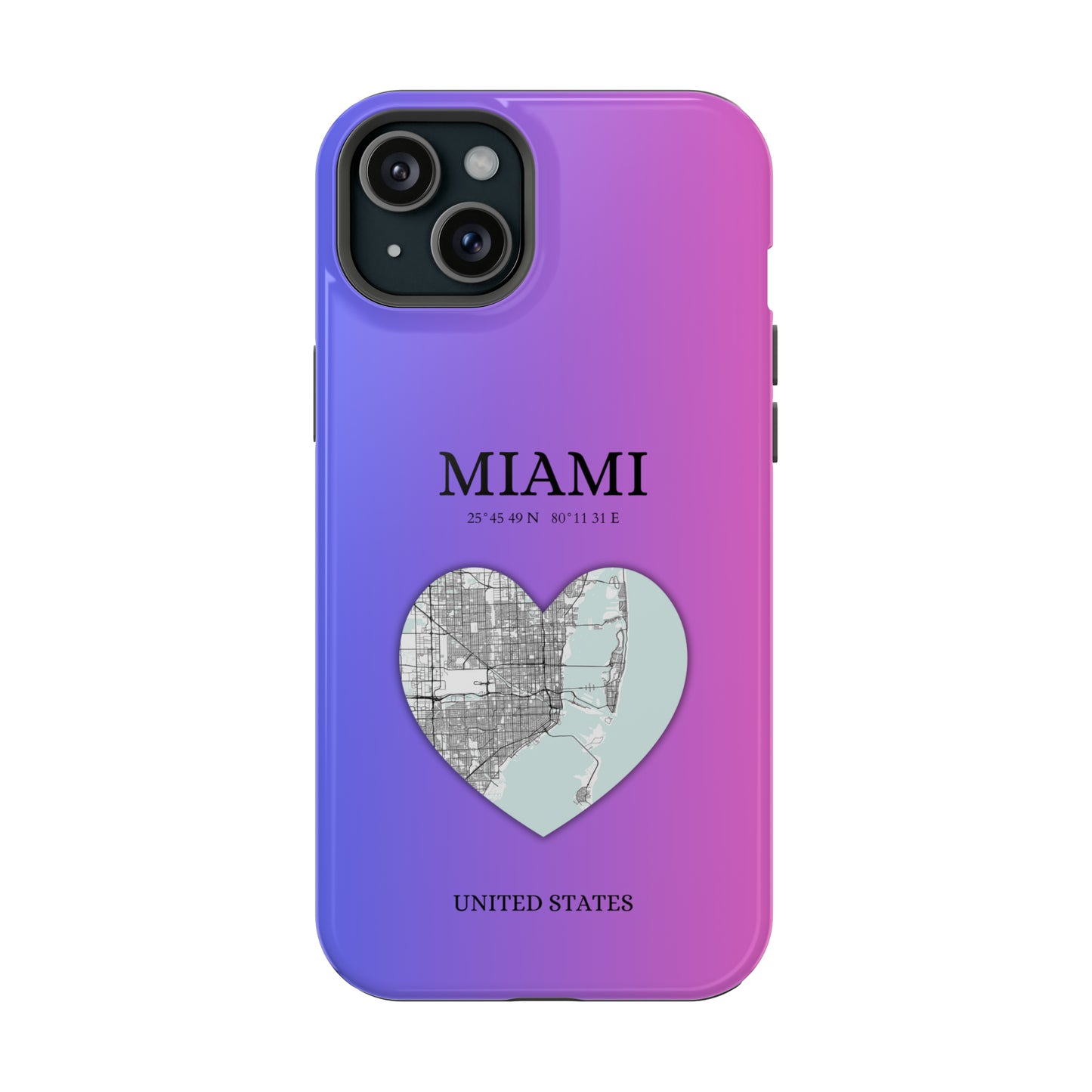 Miami Heartbeat - Magenta (iPhone MagSafe Case)Elevate your iPhone's style with the Miami Heartbeat Magenta MagSafe Case, offering robust protection, MagSafe compatibility, and a choice of matte or glossy finish.RimaGallery