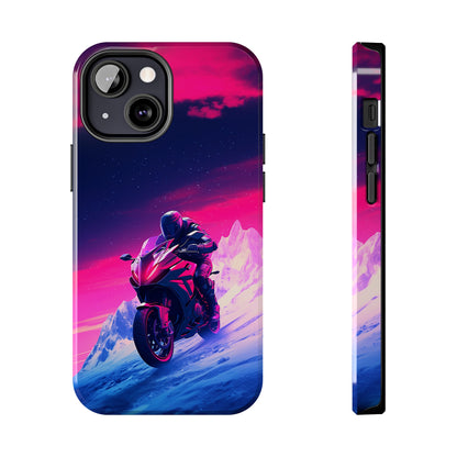 Twilight Rider (iPhone Case 11-15)Upgrade to RIMA: The Ultimate Eco-Friendly Case for iPhone 11-15. Combining style with sustainability, our cases feature chic, minimalist designs and top-tier protecRimaGallery