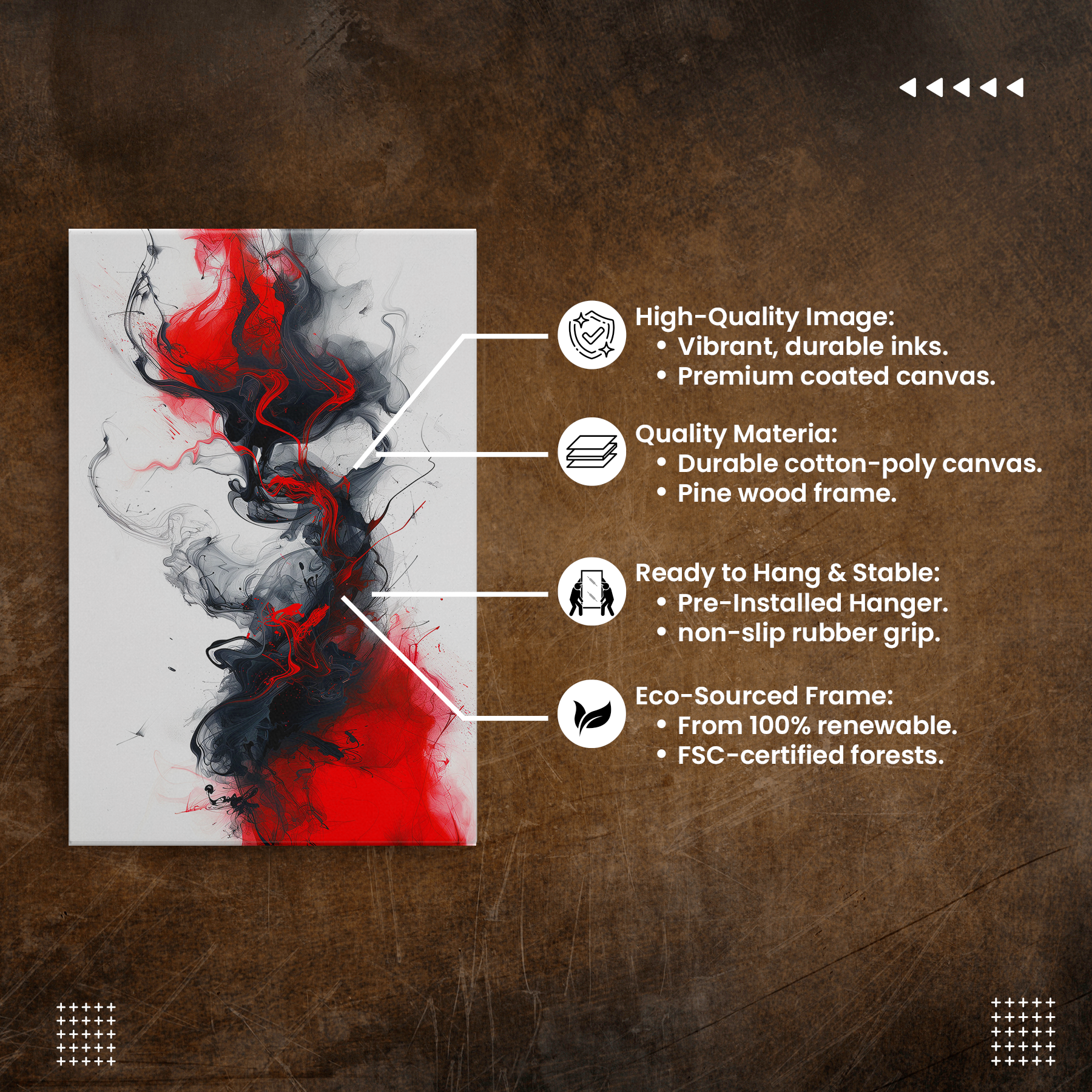 Scarlet Shadows (Canvas)Discover Scarlet Shadows at RimaGallery: a premium, eco-friendly canvas celebrating quality and sustainability. Elevate your space with vibrant, lasting art.RimaGallery