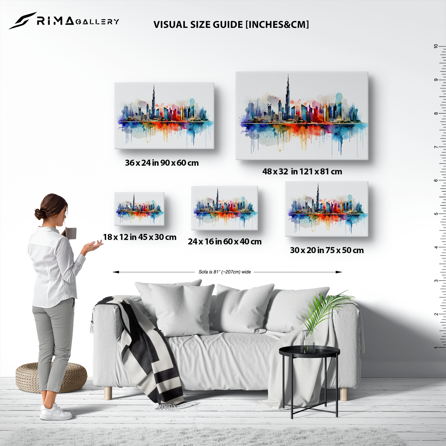Watercolor Dubai Skyline (Canvas)Engaging Introductory Paragraph:
Struggling with low-quality canvases? Switch to RimaGallery! Our canvases are more than just a purchase; they're a statement of qualRimaGallery