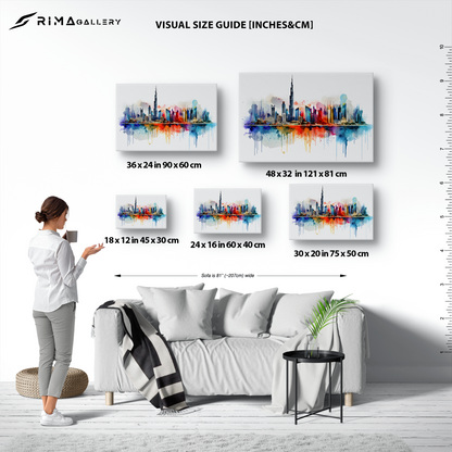 Watercolor Dubai Skyline (Canvas)Engaging Introductory Paragraph:
Struggling with low-quality canvases? Switch to RimaGallery! Our canvases are more than just a purchase; they're a statement of qualRimaGallery