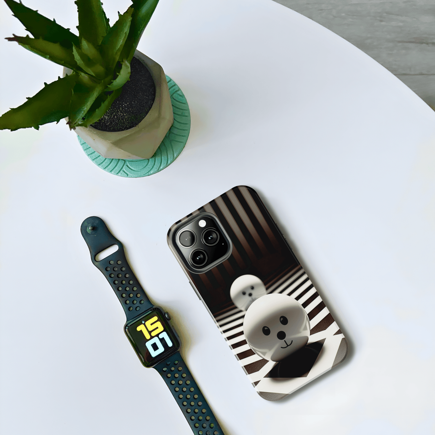 Black and White Blobs (iPhone Case 11-15)