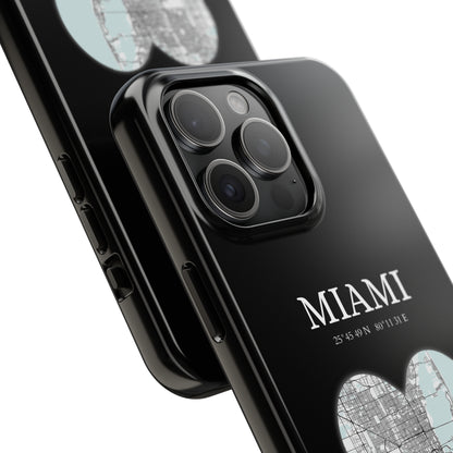 Miami Heartbeat - Black (iPhone Case 11-15)Elevate your iPhone's style with Rima's Miami Heartbeat case. Sleek, durable protection for models 11-15. Free US shipping.RimaGallery