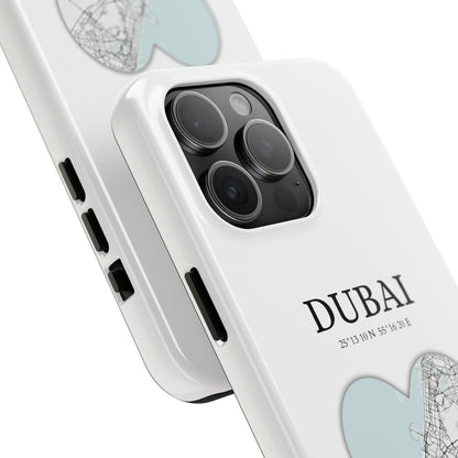 Dubai Heartbeat - White (iPhone MagSafe Case)Celestial Drive Revolutionize your iPhone's look and feel with RIMA Tough Phone Case – ultimate protection meets elegant style for iPhone 11-15. Grab yours now! 🛡️?imaGallery