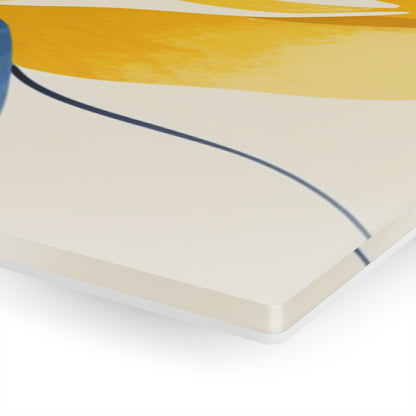 Indigo Spring (Acrylic)Make a statement with Indigo Spring acrylic prints. The 1⁄4" acrylic panel exudes the illusion of a smooth glass surface for vibrant artwork. Pre-installed hanging hRimaGallery