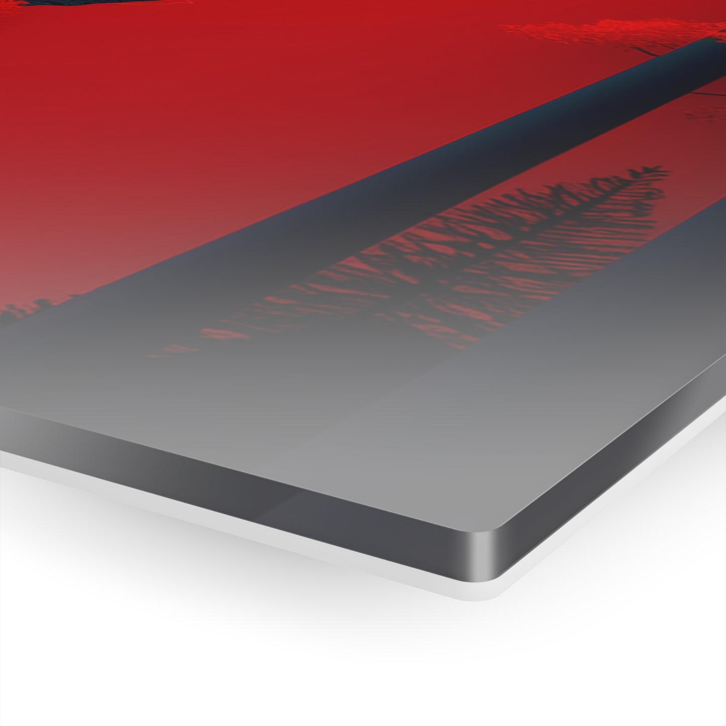 Red Leafy Cityscape (Acrylic)Step into the universe with Red forest and castle Acrylic art from RimaGallery. Experience the cosmos in your home with vibrant, ethically crafted art. Free shippingRimaGallery