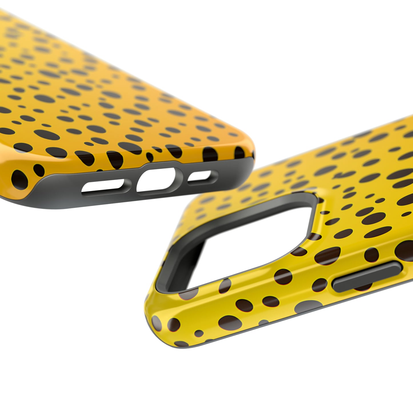 Dotted Delight - Yellow (iPhone MagSafe Case)Elevate your iPhone's style with a yellow surface with scattered dark dots and a MagSafe Case, offering robust protection, MagSafe compatibility, and a choice of matRimaGallery