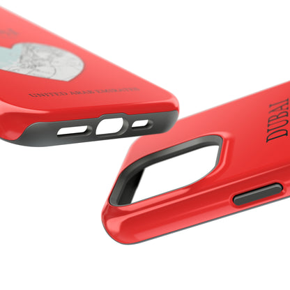 Dubai Heartbeat - Red (iPhone MagSafe Case)Elevate your iPhone's style with the Dubai Heartbeat Red MagSafe Case, offering robust protection, MagSafe compatibility, and a choice of matte or glossy finish. PerRimaGallery